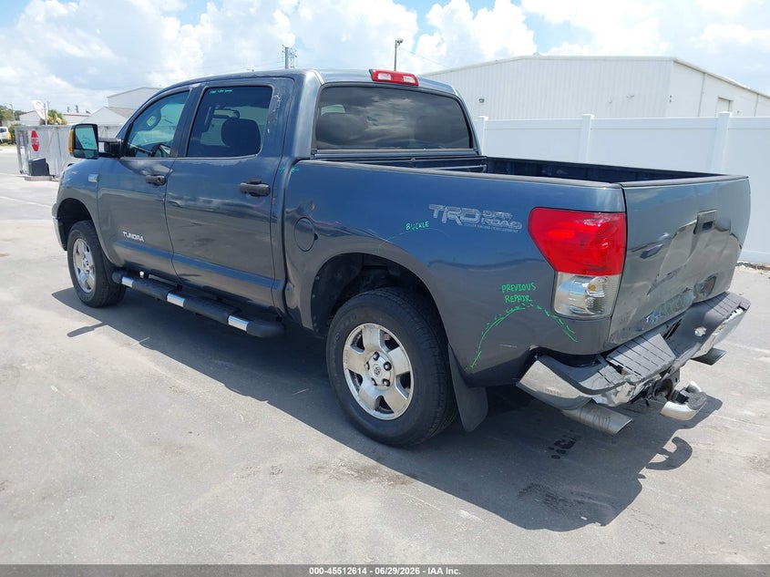2007 Toyota Tundra VIN 5TBEV54137S463225 IAAI salvage auction — REAR END, Rebuildable (Florida), sold $4,350 on 2026-07-17 (photo 3)