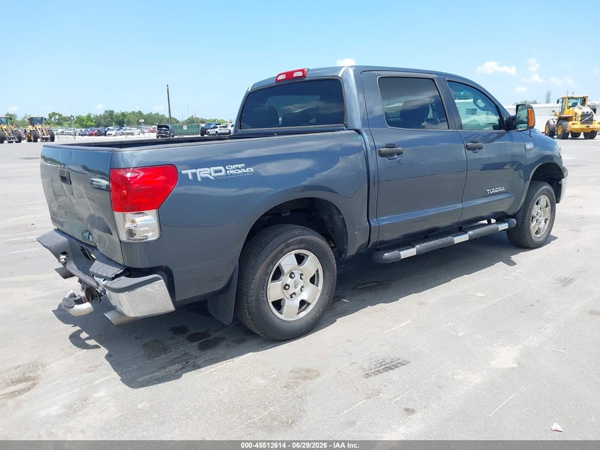2007 Toyota Tundra VIN 5TBEV54137S463225 IAAI salvage auction — REAR END, Rebuildable (Florida), sold $4,350 on 2026-07-17 (photo 4)