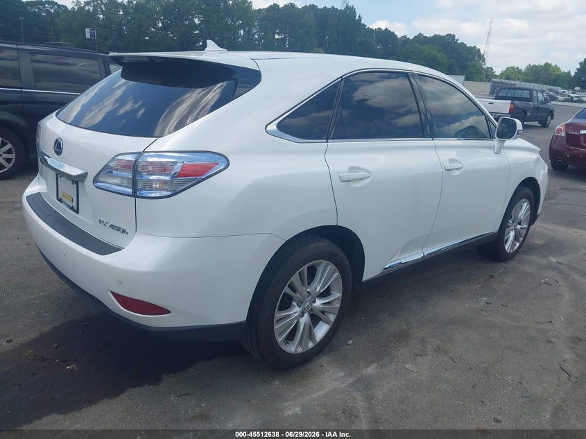 2011 Lexus Rx 450h VIN JTJZB1BA3B2405061 IAAI salvage auction — NORMAL WEAR, Clear (Georgia), sold $2,550 on 2026-07-15 (photo 4)