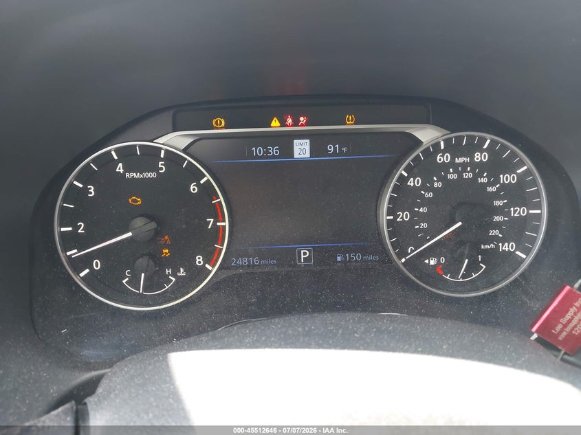 2022 Nissan Altima VIN 1N4BL4EVXNN417492 IAAI salvage auction — WATER/FLOOD, Salvage (Texas), sold $6,200 on 2026-08-02 (photo 7)