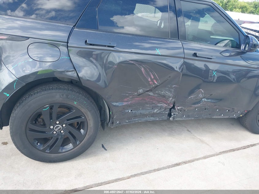 2022 Land rover Range rover evoque VIN SALZT2FX4NH165453 IAAI salvage auction — SIDE, Original (Texas), sold $13,700 on 2026-08-21 (photo 6)