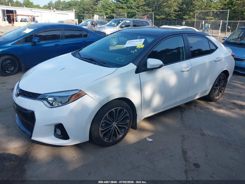 2016 Toyota Corolla VIN 5YFBURHE6GP370807 IAAI salvage auction — REAR END, Salvage Title, sold $2,850 on 2026-07-21 (photo 2)