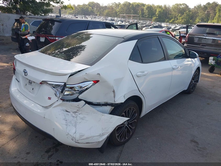 2016 Toyota Corolla VIN 5YFBURHE6GP370807 IAAI salvage auction — REAR END, Salvage Title, sold $2,850 on 2026-07-21 (photo 4)