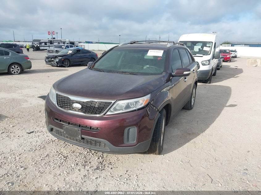 2014 Kia Sorento VIN 5XYKT4A75EG471517 IAAI salvage auction — NORMAL WEAR, Original (Texas), sold $1,050 on 2026-07-22 (photo 2)