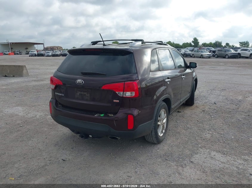 2014 Kia Sorento VIN 5XYKT4A75EG471517 IAAI salvage auction — NORMAL WEAR, Original (Texas), sold $1,050 on 2026-07-22 (photo 4)