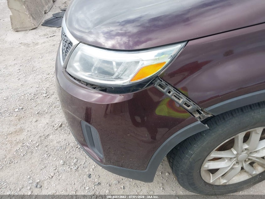 2014 Kia Sorento VIN 5XYKT4A75EG471517 IAAI salvage auction — NORMAL WEAR, Original (Texas), sold $1,050 on 2026-07-22 (photo 6)