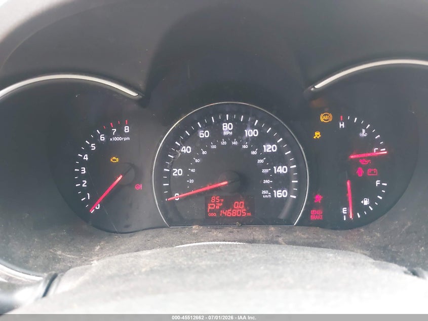 2014 Kia Sorento VIN 5XYKT4A75EG471517 IAAI salvage auction — NORMAL WEAR, Original (Texas), sold $1,050 on 2026-07-22 (photo 7)