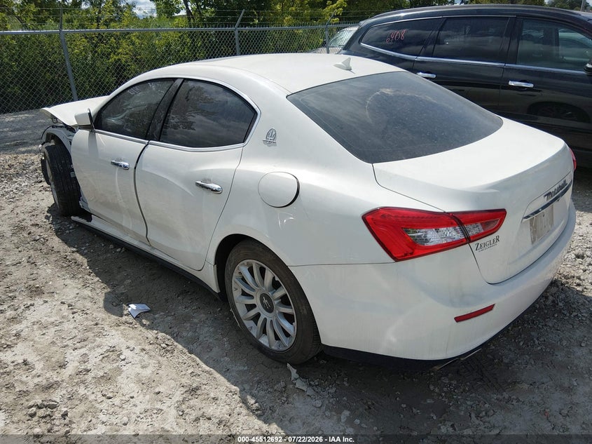 2014 Maserati Ghibli VIN ZAM57XSA0E1090215 IAAI salvage auction — FRONT END, Salvage Title, sold $1,100 on 2026-09-08 (photo 3)