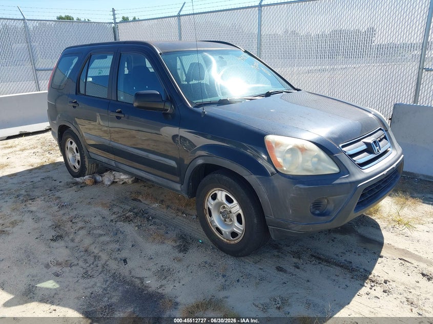 2005 Honda Cr-v VIN SHSRD68505U308253 IAAI salvage auction — NORMAL WEAR, Clear (North Carolina), sold $850 on 2026-07-29 (photo 1)