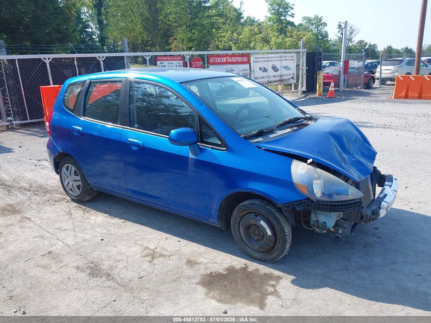 2007 Honda Fit VIN JHMGD38497S068175 IAAI salvage auction — NORMAL WEAR, Clear (New York), sold $650 on 2026-07-29 (photo 1)