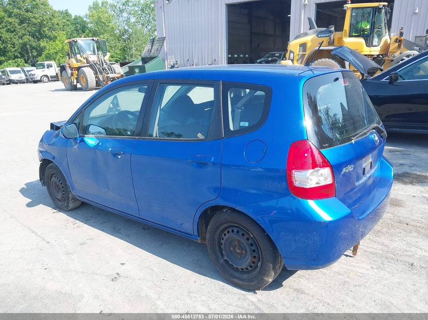 2007 Honda Fit VIN JHMGD38497S068175 IAAI salvage auction — NORMAL WEAR, Clear (New York), sold $650 on 2026-07-29 (photo 3)