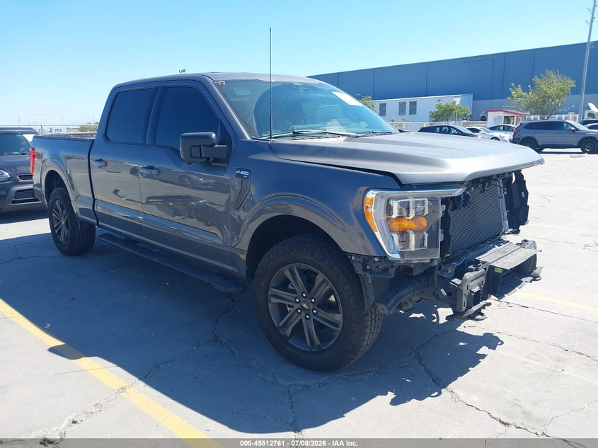 2022 Ford F-150 VIN 1FTFW1E83NKE26368 IAAI salvage auction — LEFT FRONT, Salvage (California), sold $11,300 on 2026-07-29 (photo 1)