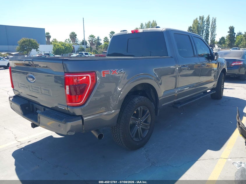 2022 Ford F-150 VIN 1FTFW1E83NKE26368 IAAI salvage auction — LEFT FRONT, Salvage (California), sold $11,300 on 2026-07-29 (photo 4)
