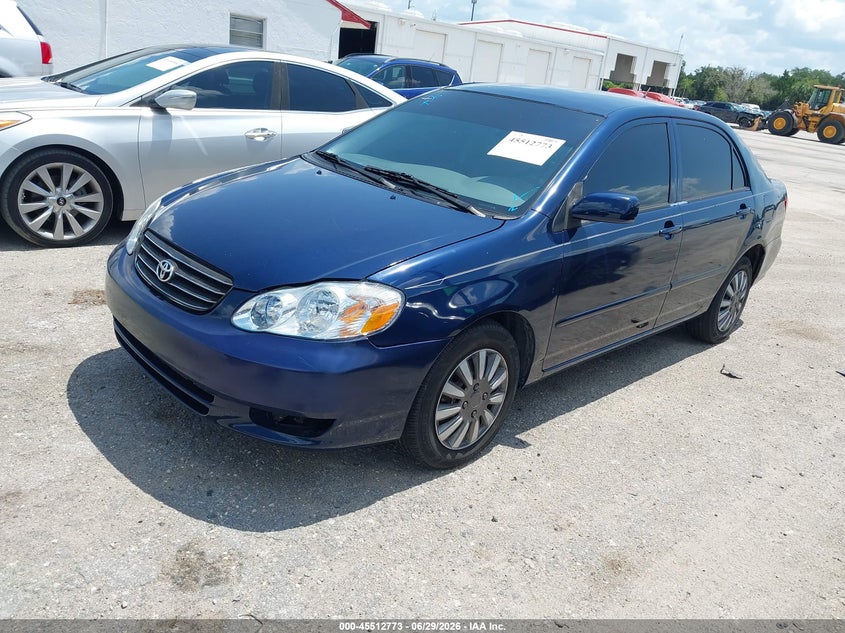 2003 Toyota Corolla VIN JTDBR32E730034661 IAAI salvage auction — MECHANICAL, Clear (Florida), sold $800 on 2026-07-15 (photo 2)