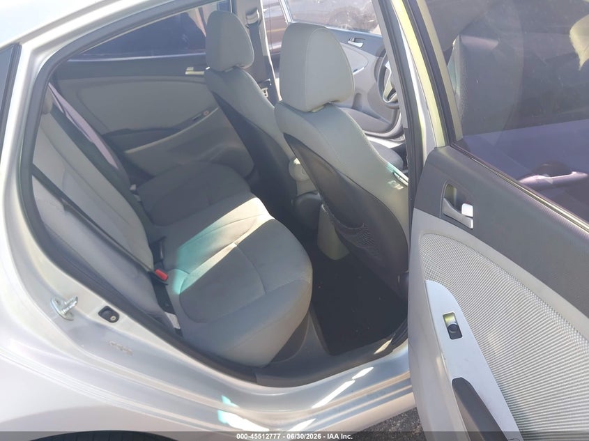 2012 Hyundai Accent VIN KMHCT4AE6CU116107 IAAI salvage auction — FRONT END, Rebuildable (Florida), sold $25 on 2026-07-16 (photo 8)