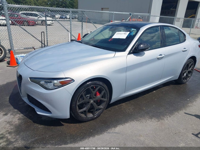 2021 Alfa romeo Giulia VIN ZARFANBN3M7645838 IAAI salvage auction — NORMAL WEAR, Repossession Paperwork (Georgia), sold $3,050 on 2026-07-29 (photo 2)
