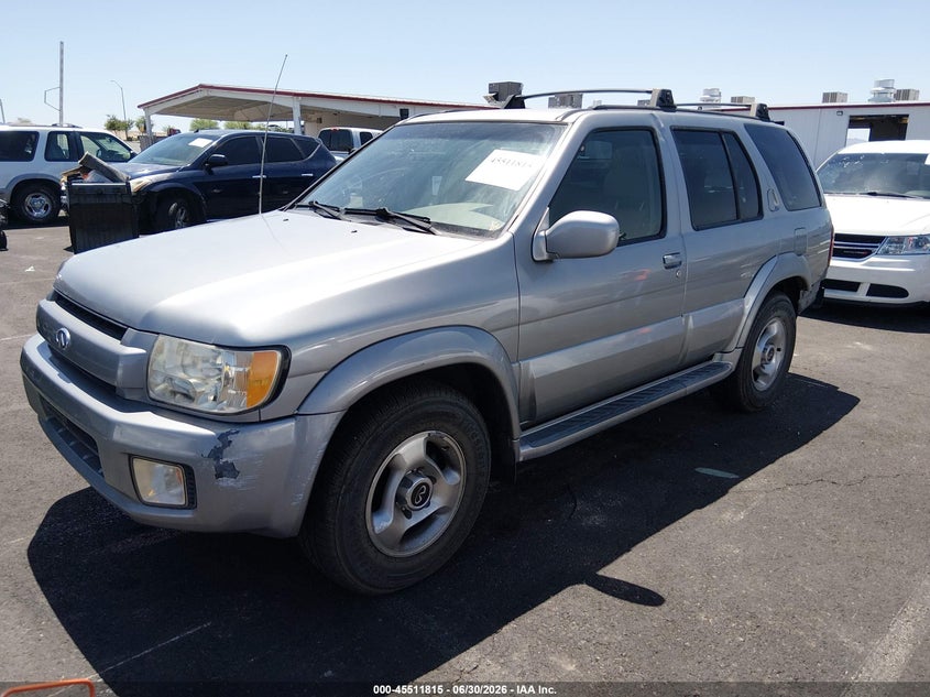 2001 Infiniti Qx4 VIN JNRDR09X31W201008 IAAI salvage auction — LEFT & RIGHT, Salvage (Nevada), sold $125 on 2026-07-17 (photo 2)