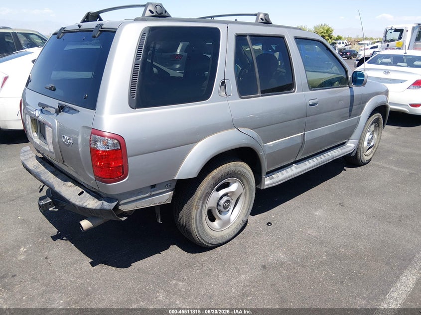 2001 Infiniti Qx4 VIN JNRDR09X31W201008 IAAI salvage auction — LEFT & RIGHT, Salvage (Nevada), sold $125 on 2026-07-17 (photo 4)