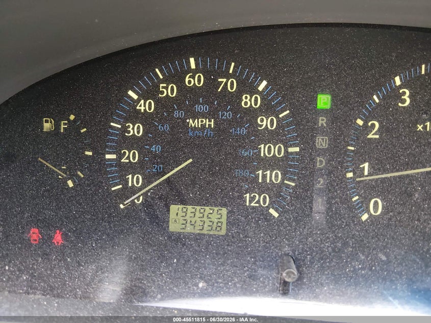 2001 Infiniti Qx4 VIN JNRDR09X31W201008 IAAI salvage auction — LEFT & RIGHT, Salvage (Nevada), sold $125 on 2026-07-17 (photo 7)