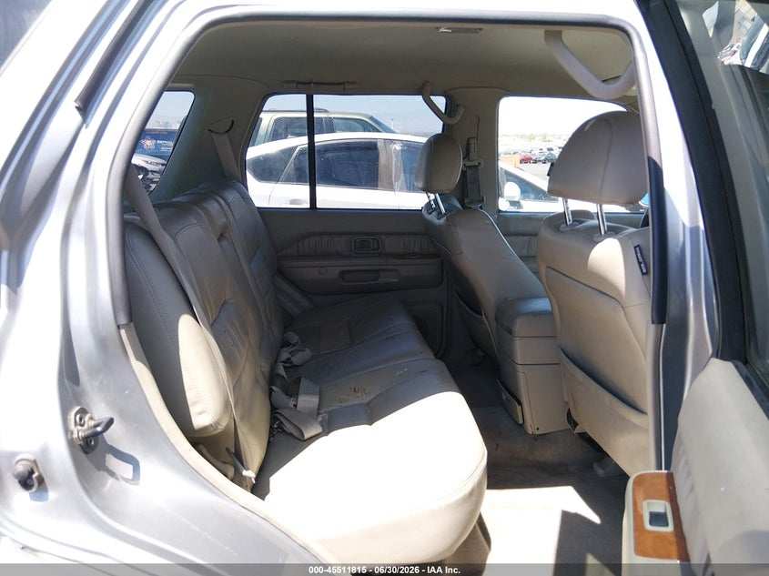 2001 Infiniti Qx4 VIN JNRDR09X31W201008 IAAI salvage auction — LEFT & RIGHT, Salvage (Nevada), sold $125 on 2026-07-17 (photo 8)