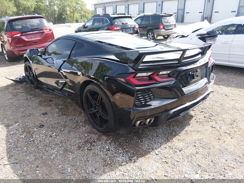 2021 Chevrolet Corvette VIN 1G1YA2D43M5102144 IAAI salvage auction — FRONT & REAR, Salvage Title, sold $26,700 on 2026-09-09 (photo 3)