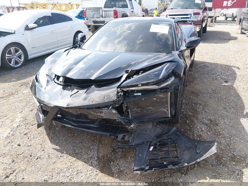 2021 Chevrolet Corvette VIN 1G1YA2D43M5102144 IAAI salvage auction — FRONT & REAR, Salvage Title, sold $26,700 on 2026-09-09 (photo 6)