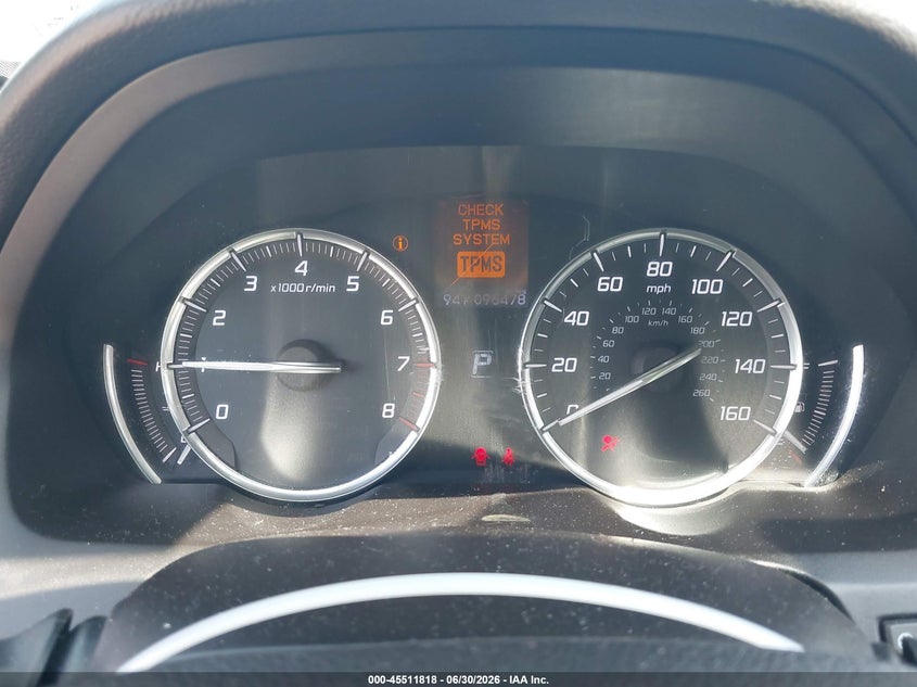 2016 Acura Tlx VIN 19UUB1F37GA004233 IAAI salvage auction — NORMAL WEAR, Clear (Maryland), sold $3,050 on 2026-07-17 (photo 7)