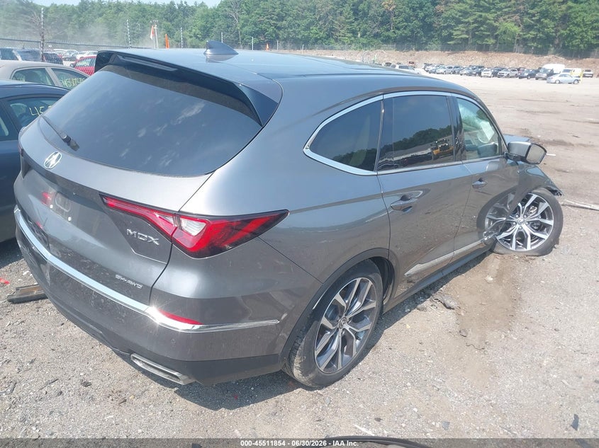 2022 Acura Mdx VIN 5J8YE1H41NL044209 IAAI salvage auction — RIGHT FRONT, Salvage Title, sold $7,150 on 2026-08-22 (photo 4)