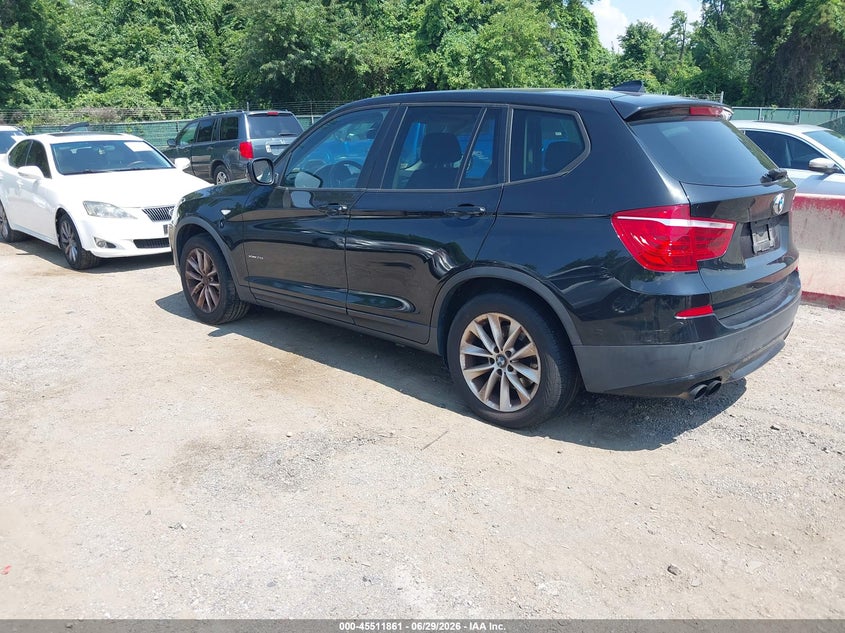2013 BMW X3 VIN 5UXWX9C51D0A25725 IAAI salvage auction — NORMAL WEAR, Clear-Dealer Only (Maryland), sold $650 on 2026-07-30 (photo 3)