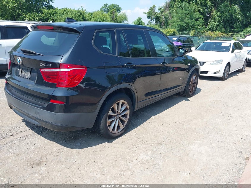 2013 BMW X3 VIN 5UXWX9C51D0A25725 IAAI salvage auction — NORMAL WEAR, Clear-Dealer Only (Maryland), sold $650 on 2026-07-30 (photo 4)