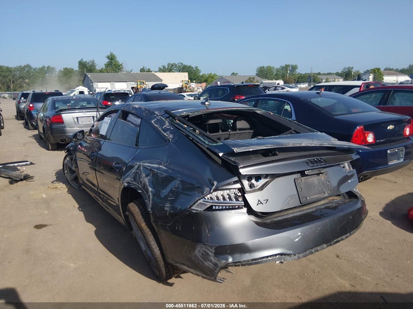 2024 Audi A7 VIN WAUV2BF27RN064022 IAAI salvage auction — ROLLOVER, Salvage Title, sold $575 on 2026-07-28 (photo 3)