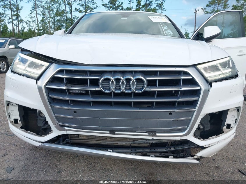 2018 Audi Q5 VIN WA1BNAFY4J2021835 IAAI salvage auction — FRONT END, Rebuildable (Florida), sold $6,550 on 2026-07-14 (photo 6)