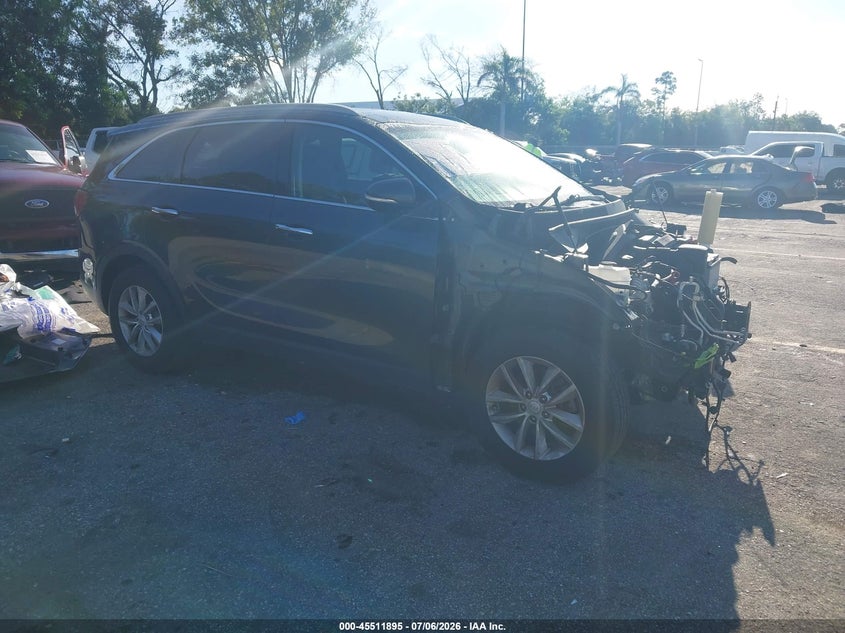 2018 Kia Sorento VIN 5XYPG4A39JG389775 IAAI salvage auction — FRONT END, Rebuildable (Florida), sold $1,600 on 2026-07-29 (photo 1)