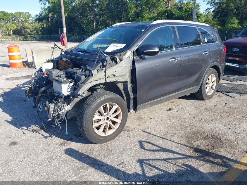 2018 Kia Sorento VIN 5XYPG4A39JG389775 IAAI salvage auction — FRONT END, Rebuildable (Florida), sold $1,600 on 2026-07-29 (photo 2)