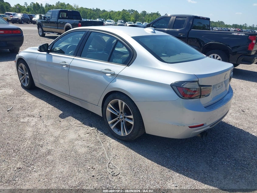 2015 BMW 3er VIN WBA3A5G53FNS86587 IAAI salvage auction — FRONT END, Clear (Florida), sold $1,200 on 2026-07-14 (photo 3)