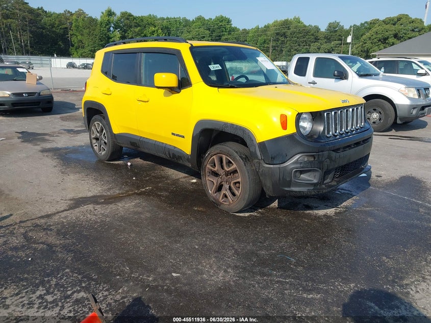2017 Jeep Renegade VIN ZACCJBBB1HPG10385 IAAI salvage auction — NORMAL WEAR, Repossession Paperwork (Georgia), sold $1,450 on 2026-08-05 (photo 1)