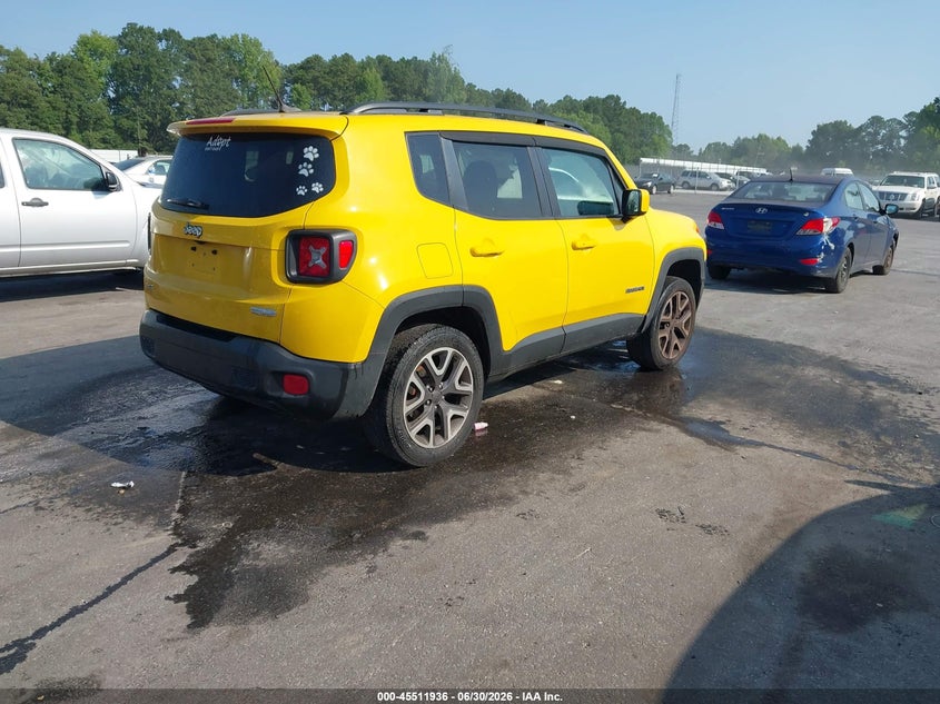 2017 Jeep Renegade VIN ZACCJBBB1HPG10385 IAAI salvage auction — NORMAL WEAR, Repossession Paperwork (Georgia), sold $1,450 on 2026-08-05 (photo 4)