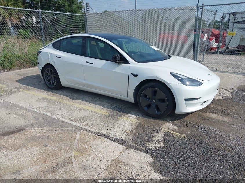 2021 Tesla Model 3 VIN 5YJ3E1EA6MF868159 IAAI salvage auction — RIGHT SIDE, Clear (Arizona), sold $7,225 on 2026-07-15 (photo 1)