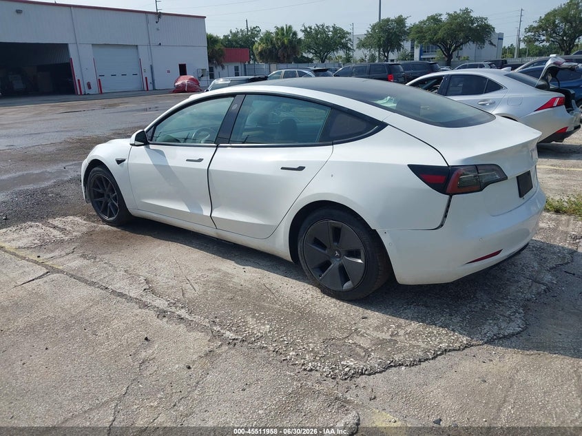 2021 Tesla Model 3 VIN 5YJ3E1EA6MF868159 IAAI salvage auction — RIGHT SIDE, Clear (Arizona), sold $7,225 on 2026-07-15 (photo 3)