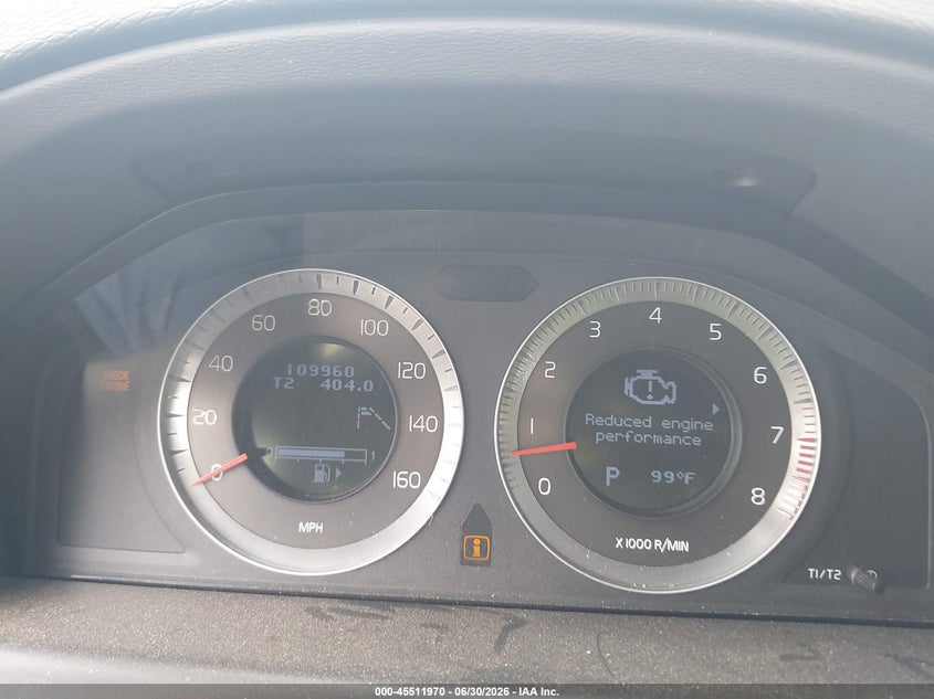 2009 Volvo S80 VIN YV1AR852391098834 IAAI salvage auction — FRONT END, Salvage (Pennsylvania), sold $475 on 2026-07-10 (photo 7)