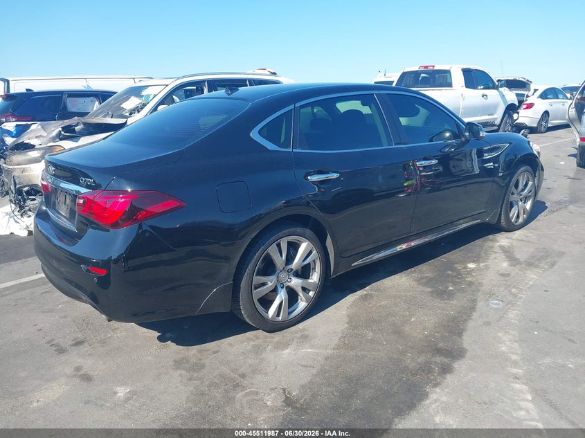 2016 Infiniti Q70 VIN JN1BY1PRXGM721329 IAAI salvage auction — UNKNOWN, Salvage (North Carolina), sold $1,850 on 2026-07-22 (photo 4)