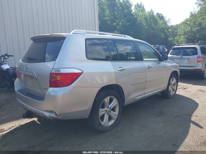 2010 Toyota Highlander VIN 5TDDK3EH5AS019363 IAAI salvage auction — NORMAL WEAR, Clear (New York), sold $3,300 on 2026-07-09 (photo 4)