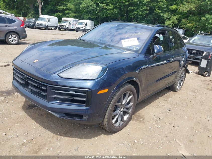 2024 Porsche Cayenne VIN WP1AA2AY0RDA02031 IAAI salvage auction — REAR END, Wait Title, sold $38,625 on 2026-09-12 (photo 2)