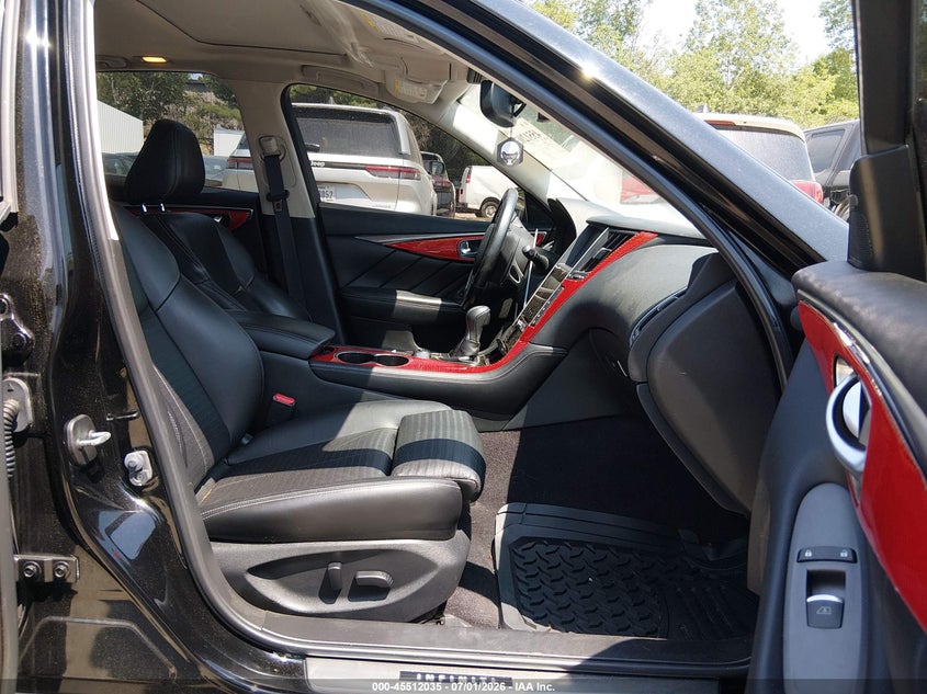 2016 Infiniti Q50 VIN JN1FV7AR8GM450745 IAAI salvage auction — NORMAL WEAR, Original (New Hampshire), sold $3,525 on 2026-07-08 (photo 5)
