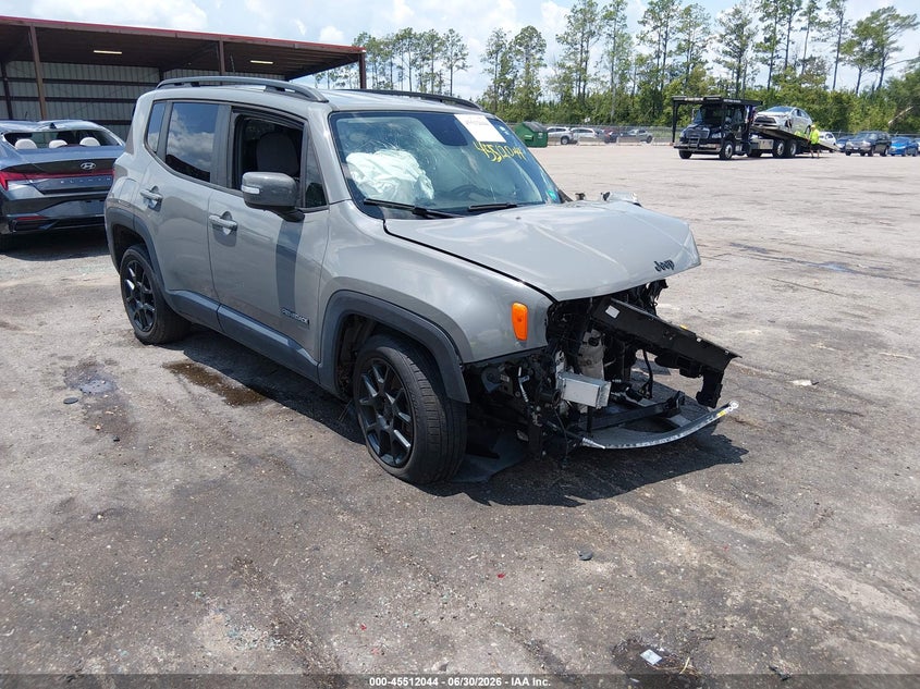 2019 Jeep Renegade VIN ZACNJABB2KPK59624 IAAI salvage auction — FRONT & REAR, Rebuildable (Florida), sold $25 on 2026-07-28 (photo 1)