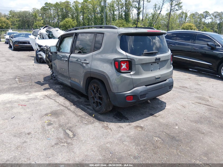 2019 Jeep Renegade VIN ZACNJABB2KPK59624 IAAI salvage auction — FRONT & REAR, Rebuildable (Florida), sold $25 on 2026-07-28 (photo 3)