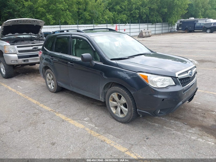 2016 Subaru Forester VIN JF2SJAHCXGH415804 IAAI salvage auction — LEFT FRONT, Salvage Title, sold $1,125 on 2026-09-14 (photo 1)