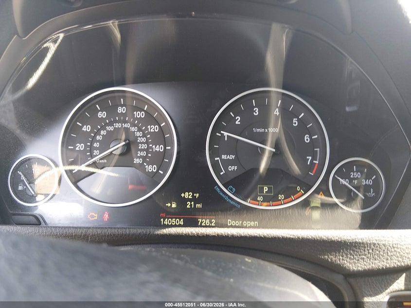 2015 BMW 3er VIN WBA3B5C57FF959555 IAAI salvage auction — FRONT END, Salvage - Greater Than 75% (Maryland), sold $925 on 2026-07-30 (photo 7)