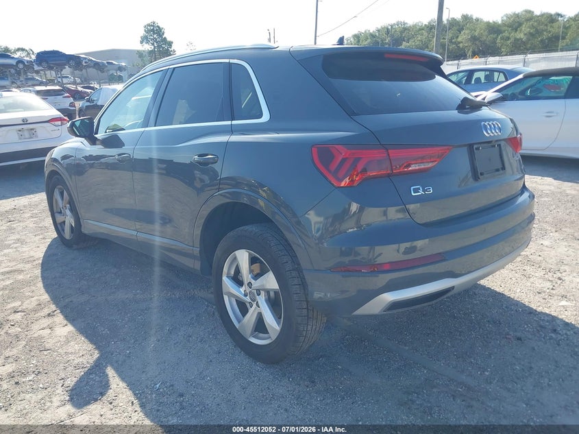 2020 Audi Q3 VIN WA1BECF39L1040504 IAAI salvage auction — RIGHT FRONT, Certificate Of Destruction (Florida), sold $8,900 on 2026-08-18 (photo 3)