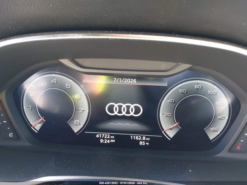 2020 Audi Q3 VIN WA1BECF39L1040504 IAAI salvage auction — RIGHT FRONT, Certificate Of Destruction (Florida), sold $8,900 on 2026-08-18 (photo 7)